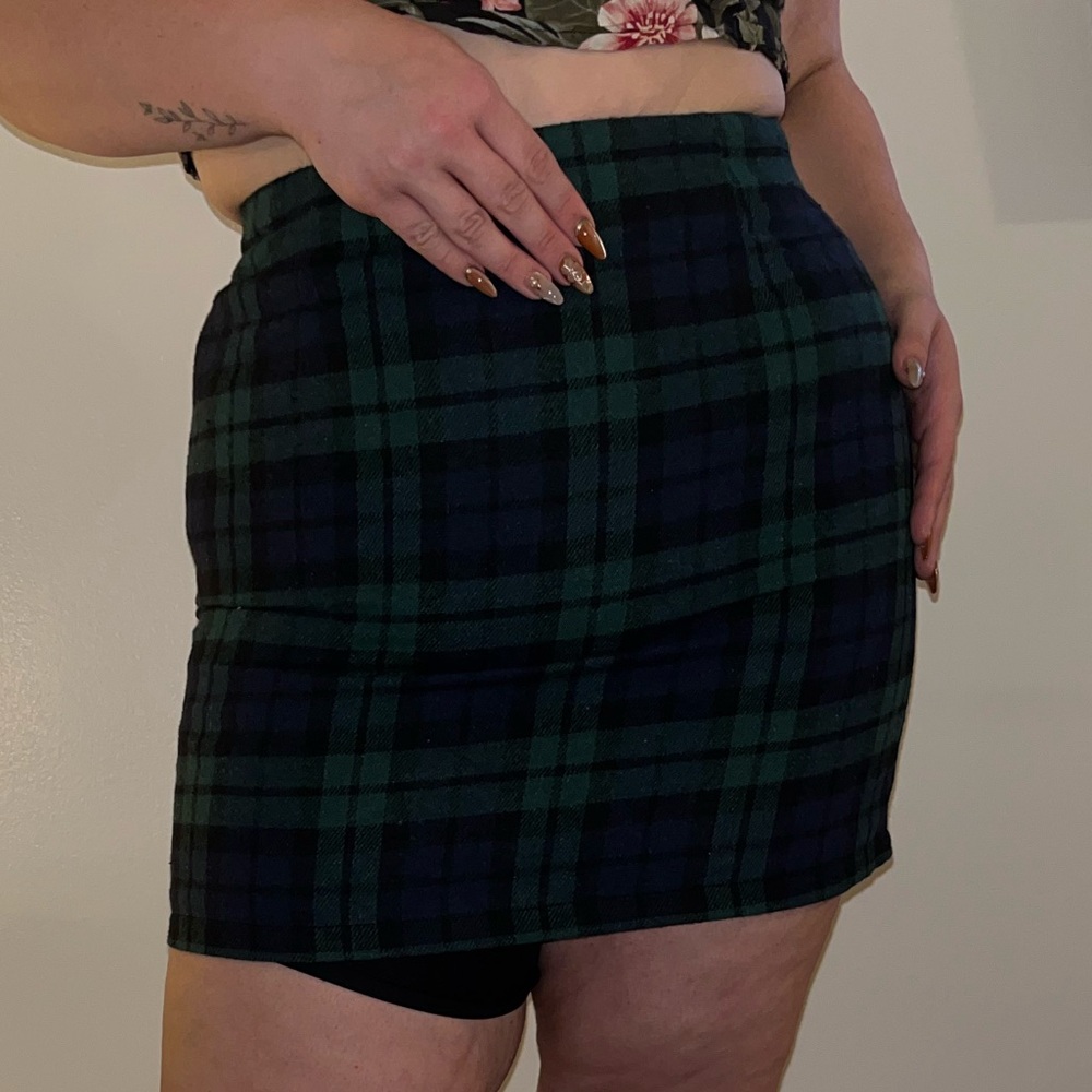 Plaid Mini Skirt